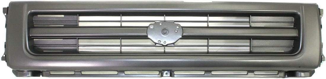 Front Center Grille Assembly Painted Dark Silver Shell And Insert Plastic Direct Replacement Compatible With 1992-1995 Toyota Pickup TO1200148 5311135130