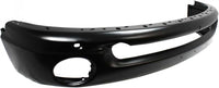 Front Bumper Primed + Upper Cover + Step Pad Molding + Lower Valance Air Dam Direct Replacement Compatible With 2002-2005 Dodge Ram 1500 2500 3500 CH1000338 CH1090125 CH1002377