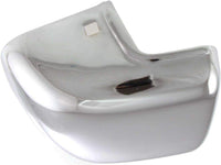 Front Bumper End Cap Chrome Steel Left Dirver Side Direct Replacement Compatible With 1993-1996 Nissan D21 NI1004133 6201755G00