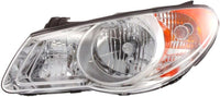 Set Of 2 Front Headlight Assembly Left Driver & Right Passenger Side Direct Replacement Compatible With 2007-2009 Hyundai Elantra HY2502138 HY2503138 921022H050 921012H050