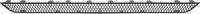 Front Bumper Grille Primed Direct Replacement Compatible With 1998-2005 Mercedes Benz ML-Class MB1036113 1638851581