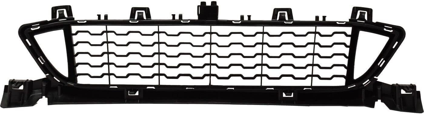 Front Bumper Center Grille Primed Plastic Direct Replacement Compatible With 2017-2019 BMW X1 BM1036167 51118059888
