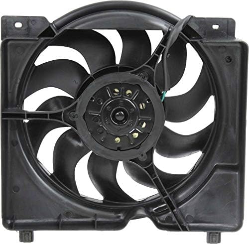 Front Radiator Cooling Fan Shroud Assembly Plastic Direct Replacement Compatible with 1997-2001 Jeep Cherokee CH3115106 52028337AC