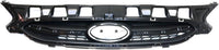 Front Bumper Upper Grille Textured Black Shell & Insert Direct Replacement Compatible With 2015-2017 Hyundai Accent HY1200184 863511R510