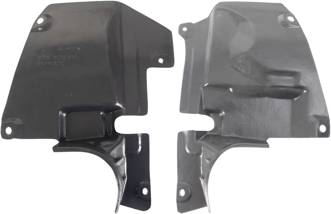 Set Of 2 Front Fender Liner Rear Section Left Driver & Right Passenger Side Direct Replacement Compatible With 2014-2018 Mazda 3/2014-2017 Mazda 6 MA1251115 MA1250115 KD5356341A