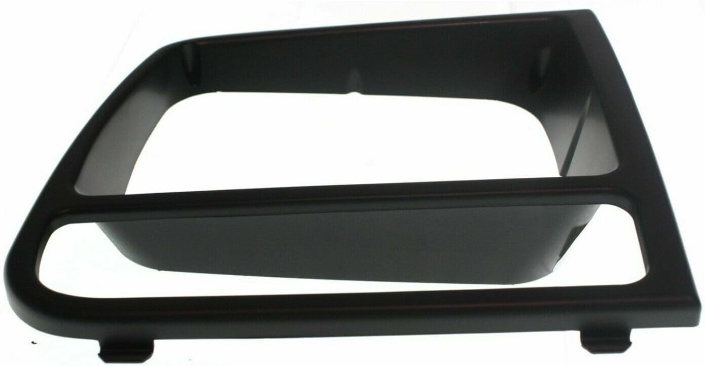 Front Bumper Upper Grille + Head Lamp Door Bezel Primed Left Driver & Right Passenger Side Direct Replacement Compatible With 1997-2001 Jeep Cherokee CH1200208 CH2512157 CH2513157