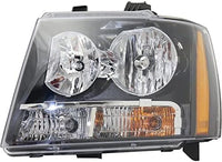 Set Of 2 Front Head Light Composite Assembly Halogen Left Driver & Right Passenger Side Direct Replacement Compatible With 2007-2014 Chevrolet Tahoe GM2502263 GM2503263 22853025