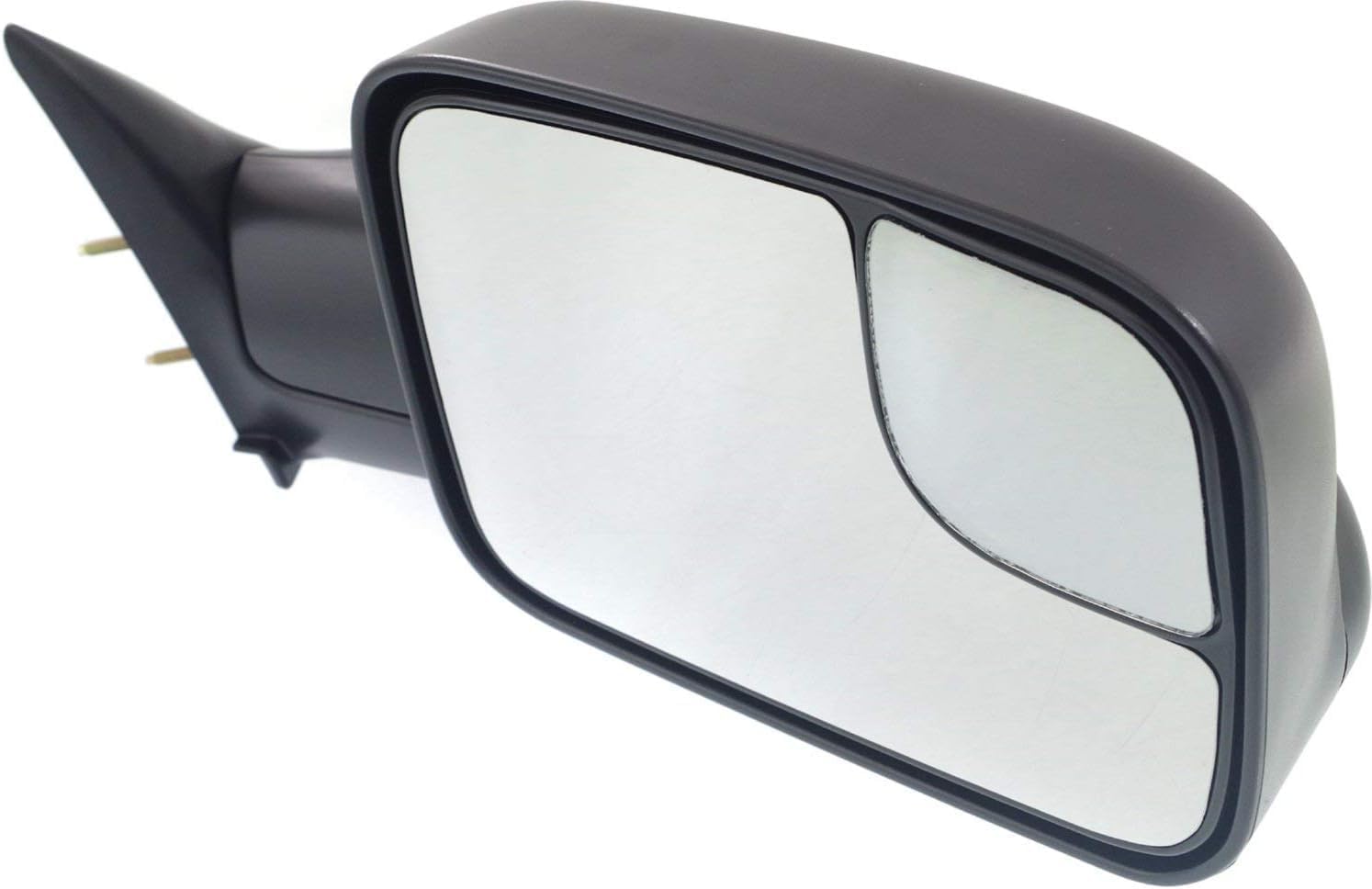 Set OF 2 Front Towing Mirror Manual Adjust Non-Heated Textured Left Driver And Right Passenger Side Direct Replacement Compatible With 1994-2001 Dodge Ram 1500/1994-2002 2500 3500