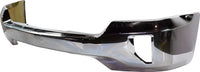 Front Bumper Face Bar Chrome Steel With Fog Light Holes Direct Replacement Compatible With 2016-2018 Chevrolet Silverado 1500/2019 LD GM1002861 84029801-PFM