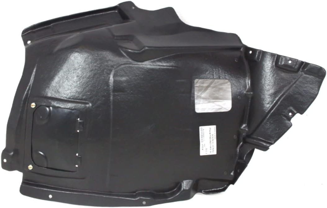 Front Section Fender Liner Right Passenger Side Direct Replacement Compatible With 2008-2013 BMW 1-Series BM1249104 51118045962