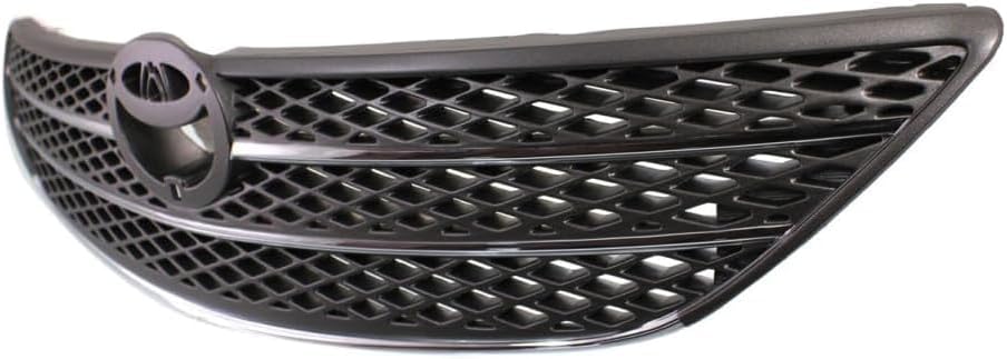 Front grille Assembly Painted Gray Shell And Insert Plastic Direct Replacement Compatible With 2002-2004 Toyota Camry TO1200233 53101AA020