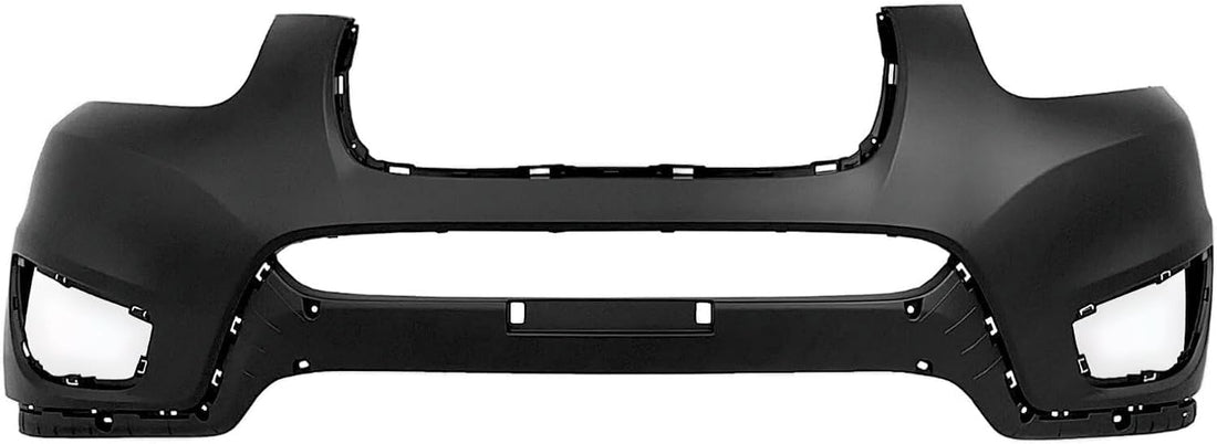 Front Bumper Cover Primed Plastic + Lower Grille Direct Replacement Compatible with 2010-2012 Hyundai Santa Fe