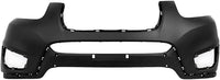 Front Bumper Cover + Valance + Upper & Lower Grille + Molding Chrome + Headlight + Fog Light Cover Left & Right Side Direct Replacement Compatible With 2010-2012 Hyundai Santa Fe