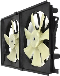 Front Dual Fan Shroud Assembly Direct Replacement Compatible with 2006-2011 Buick Lucerne GM3115189 21999691
