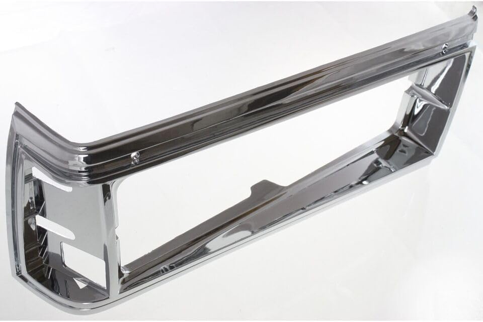 Set Of 2 Front Head Light Door Bezels Left Driver & Right Passenger Side Direct Replacement Compatible With 1981-1985 Chevrolet Caprice / 1987-1989 Pontiac Safari GM2512102