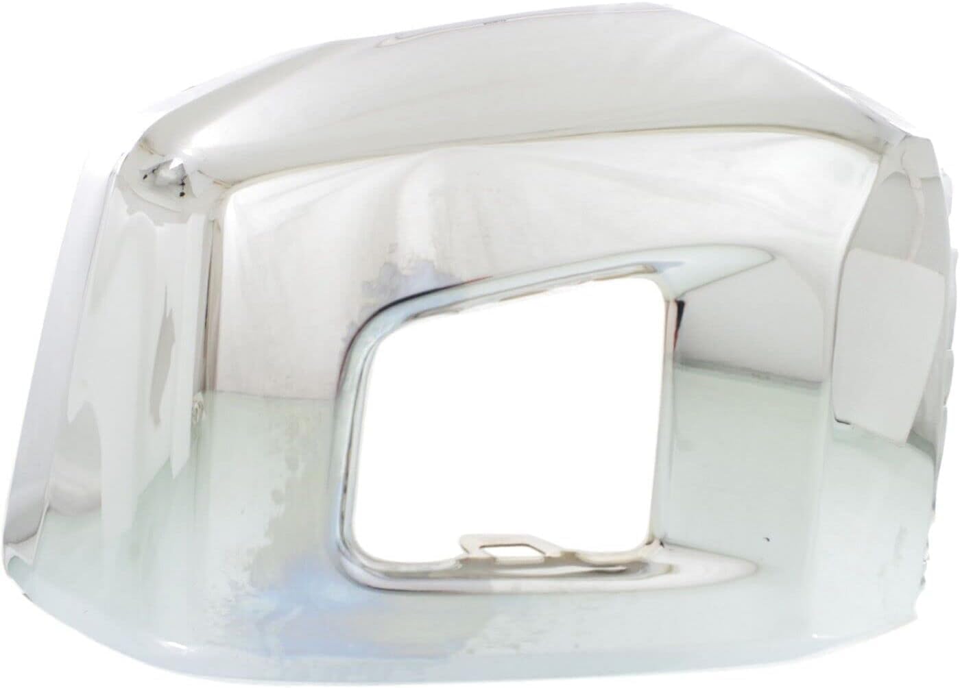 Front Bumper End Cap Chrome Steel Without Park Assist Sensor Holes Left Drover Side Direct Replacement Compatible With 2014-2021 Toyota Tundra TO1004184 521130C040