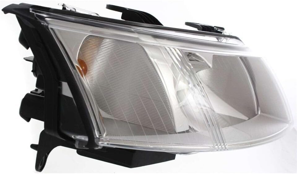 Set Of 2 Front Head Light Assembly Halogen Right Passenger And Left Driver Side Direct Replacement Compatible With 2003-2007 Saab 9-3 SB2502109 SB2503109 12799348 12799352