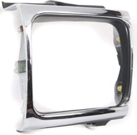AUTOS PARTS PLUS Front Grille Chrome Shell/Painted Black Insert + Head Light Door Bezels Left Driver & Right Passenger Side Direct Replacement Compatible With 1992-1995 Toyota Pickup TO2512116