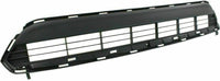 Front Bumper Lower Grille Textured Black + Trim Molding Chrome Direct Replacement Compatible With 2011-2013 Toyota Highlander TO1036130 TO1044111 527110E040 531120E070