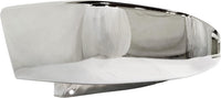 Front Bumper Chrome Steel + Lower Valance Textured Direct Replacement Compatible With 2008-2014 Ford Econoline VAN FO1002410 FO1095226 8C2Z17757B 8C2Z17626AA