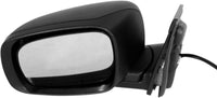 Front Power Mirror Manual Folding Heated Textured Left Driver Side Direct Replacement Compatible With 2008-2019 Dodge Grand Caravan / 2008-2016 Chrysler Town & Country CH1320291