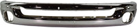 Front Bumper Face Bar Chrome Steel Direct Replacement Compatible With 2002-2009 Dodge Ram 1500/2003-2009 2500 3500 CH1002383 55077946AB