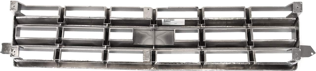 Front Grille Chrome Shell And Insert Direct Replacement Compatible With 1983-1990 Chevrolet S10 Blazer / 1982-1990 Pickup GM1200334 14027187