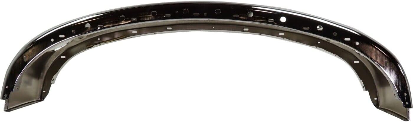 Front Bumper Face Bar Chrome Steel Direct Replacement Compatible With 2002-2009 Dodge Ram 1500/2003-2009 2500 3500 CH1002383 55077946AB