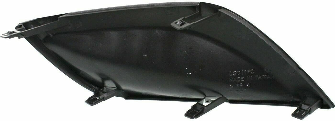 Front Fog Light Cover Textured Right Passenger Side Direct Replacement Compatible With 2015-2018 Nissan Versa NI1039133 622566W80B