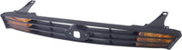 Front Grille Primed Shell And Insert With Amber Turn Signal Lights Direct Replacement Compatible With 2000-2004 Ford Focus FO2560102 YS4Z13200BA