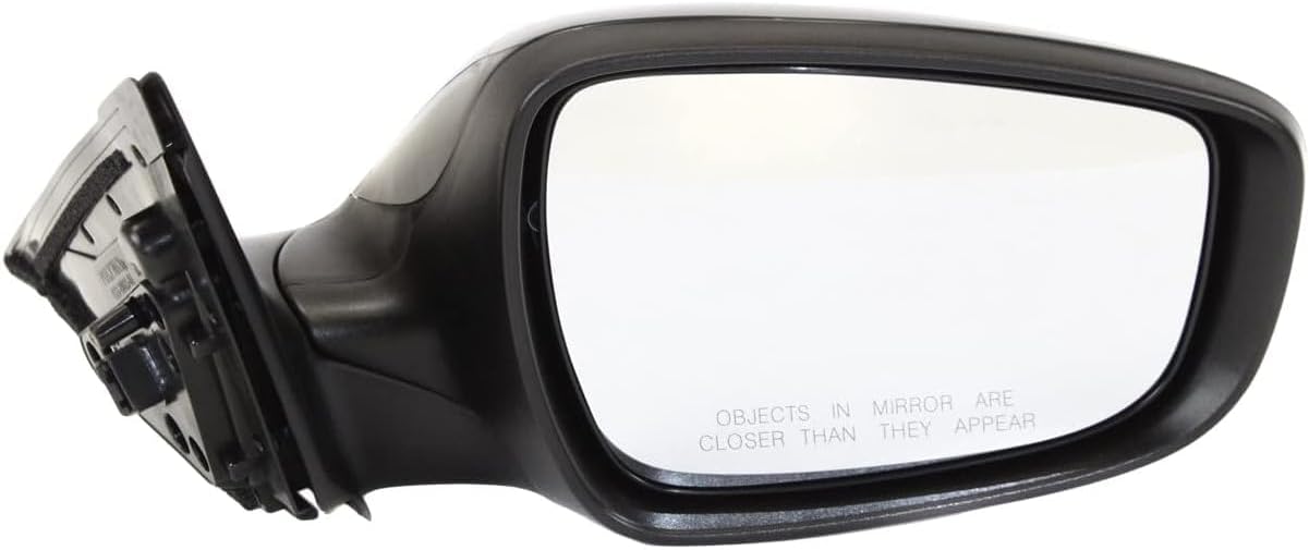 Front Power Mirror Manual Folding Heated Primed Right Passenger Side Direct Replacement Compatible With 2012-2017 Hyundai Veloster HY1321194 HY1321218 876202V340 876202V520