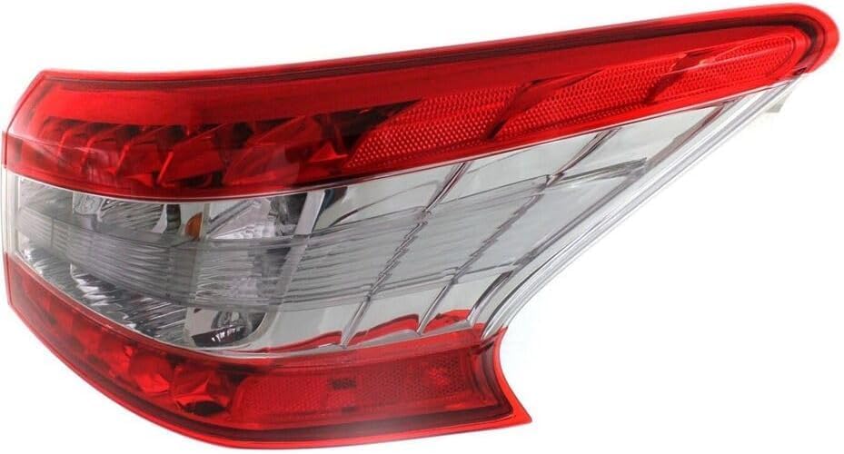 Set Of 2 Tail Light Outer Assembly Left Driver & Right Passenger Side Direct Replacement Compatible With 2013-2015 Nissan Sentra NI2805100 NI2804100 265503SG0A 265553SG0A