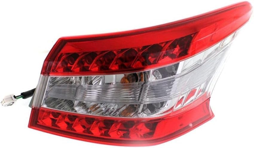 Set Of 2 Tail Light Outer Assembly Left Driver & Right Passenger Side Direct Replacement Compatible With 2013-2015 Nissan Sentra NI2805100 NI2804100 265503SG0A 265553SG0A