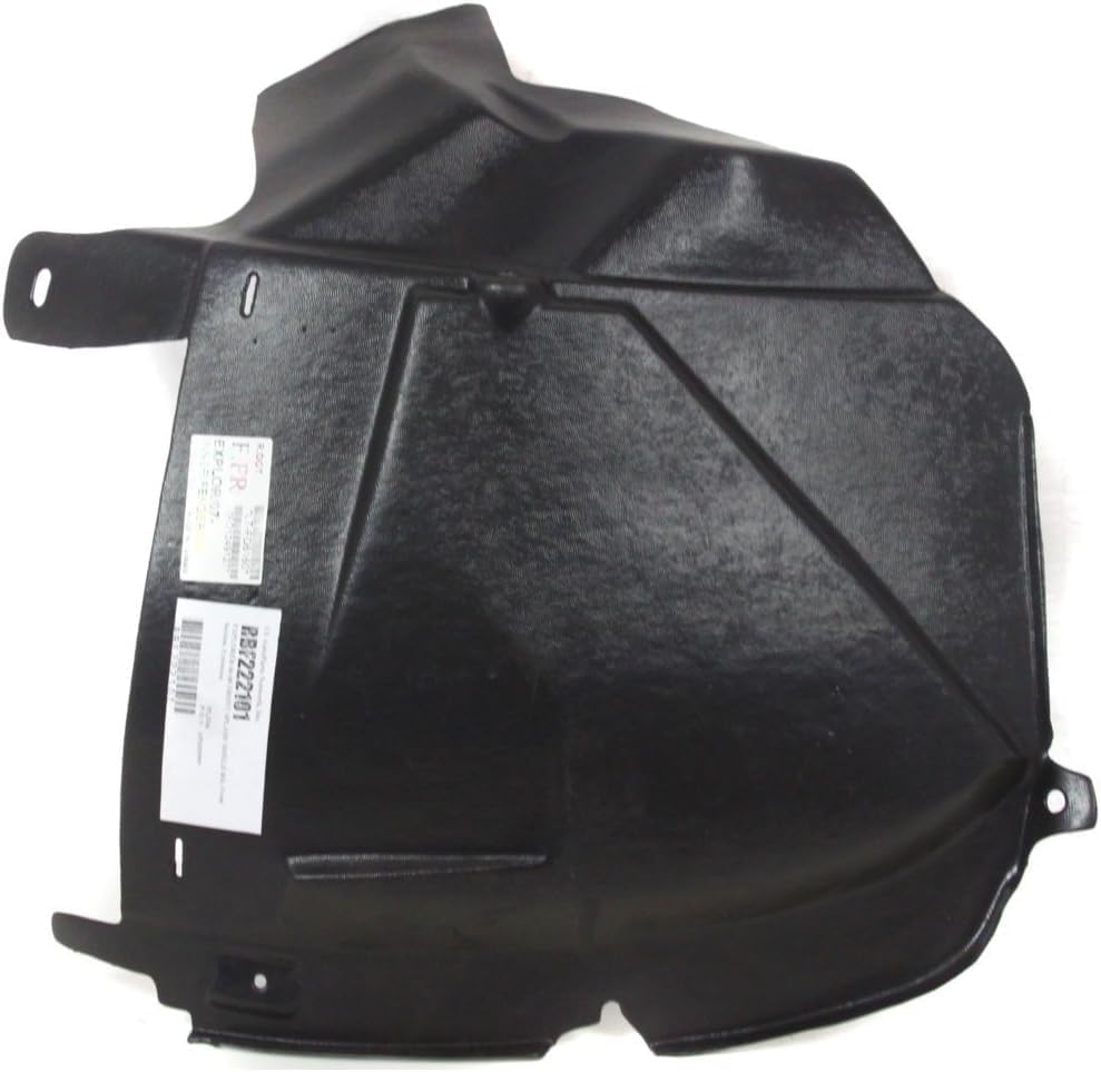 Front Section Fender Liner Right Passenger Side Direct Replacement Compatible With 2006-2010 Ford Explorer FO1249127 6L2Z16184AA