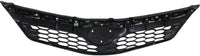 Front Grille Partial Painted Black Plastic Direct Replacement Compatible With 2012-2014 Toyota Camry TO1200354 5310106340C0