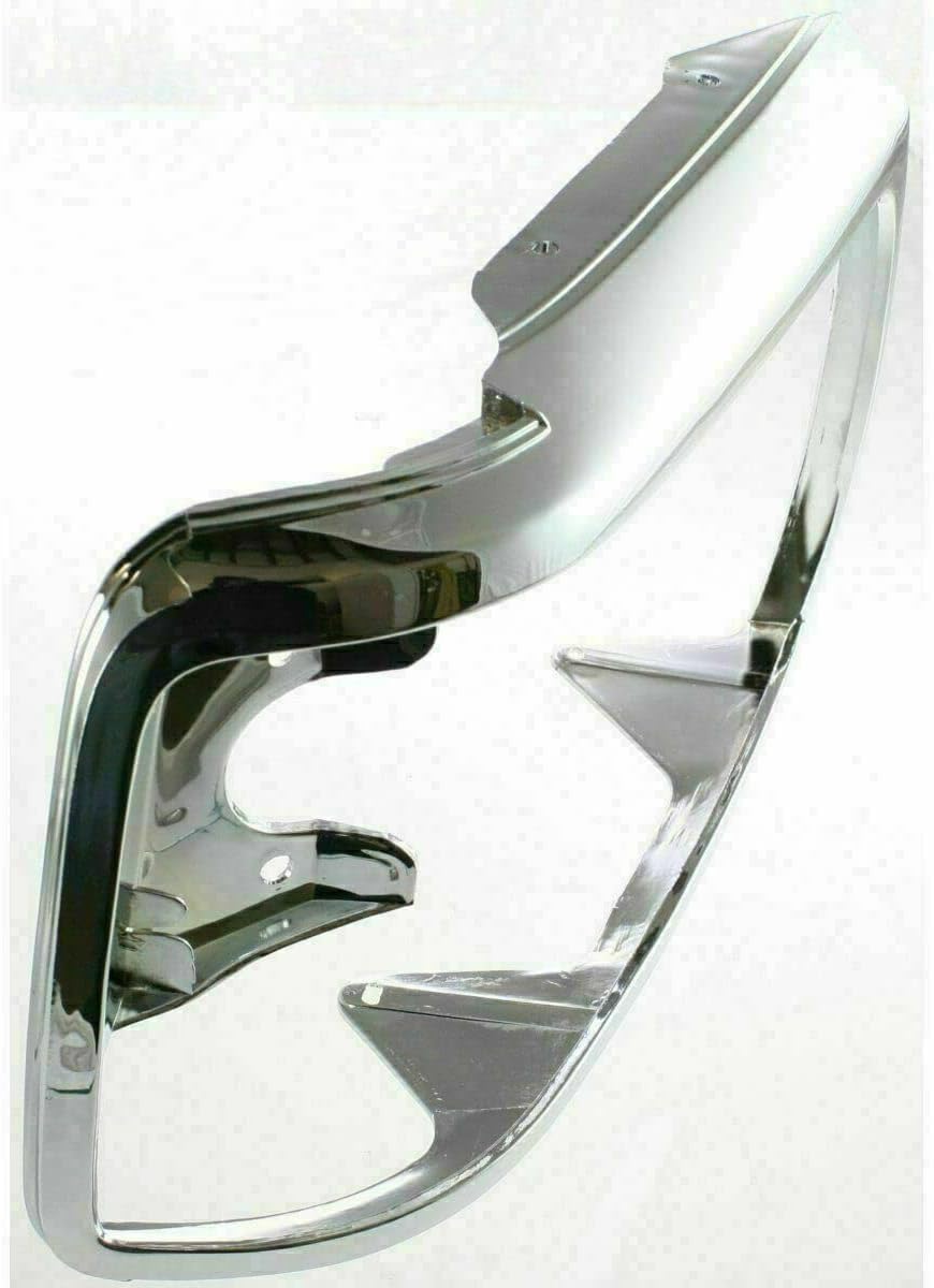 AUTOS PARTS PLUS Front Grille Chrome Shell/Plastic Insert + Head Light Doors Left Driver & Right Passenger Side Direct Replacement Compatible With 1992-1997 Ford F-Series FO2512130 FO1200173