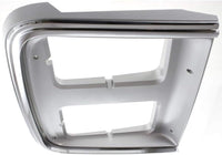 Set Of 2 Front Headlight Door Bezel Chrome Left Driver & Right Passenger Side Direct Replacement Compatible With 1985-1991 Chevrolet & GMC G-Series GM2513124 GM2512124 15596118
