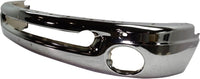 Front Bumper Face Bar Chrome Steel + Lower Valance Air Dam + Fog Lamps + Moldings Left & Right Side Direct Replacement Compatible With 2002-2008 Dodge Ram 1500/2003-2009 2500 3500