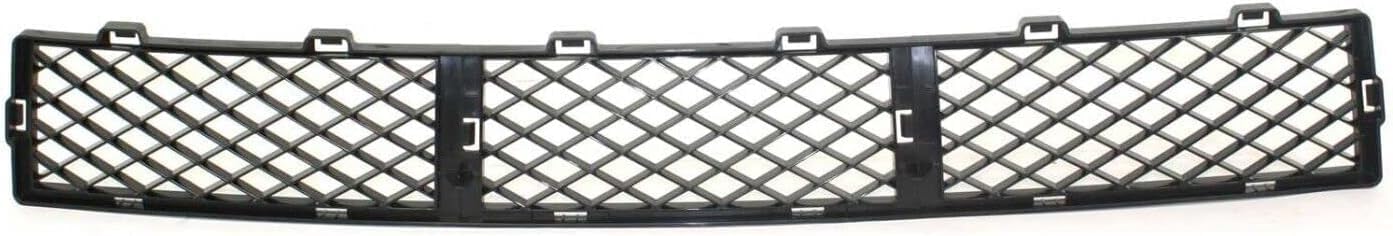 Front Bumper Grille Textured Plastic Direct Replacement Compatible With 2008-2011 Ford Focus FO1036124 8S4Z17K945AA