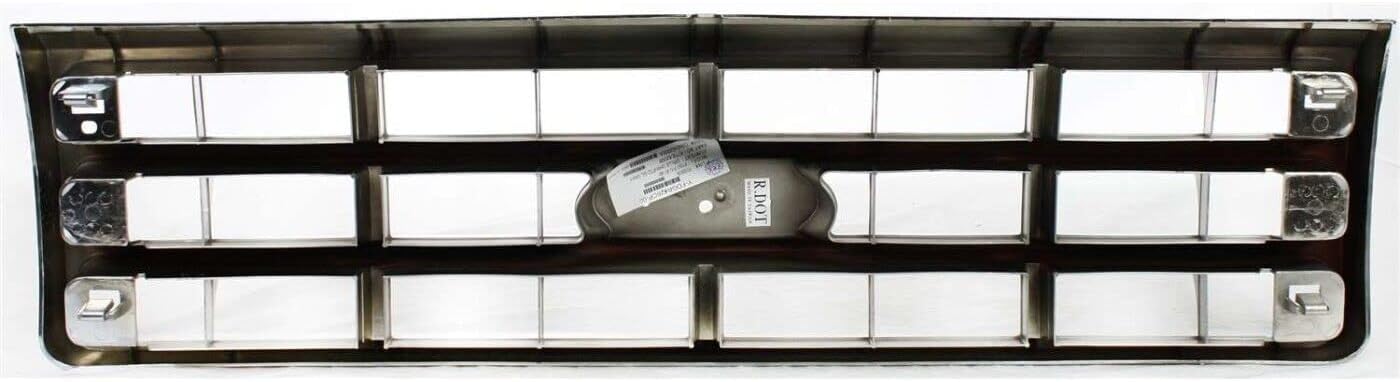 AUTOS PARTS PLUS Front Grille Chrome Shell & Silver Insert Direct Replacement Compatible With 1887-1888 Ford F-Series FO1200129 622409HS0A
