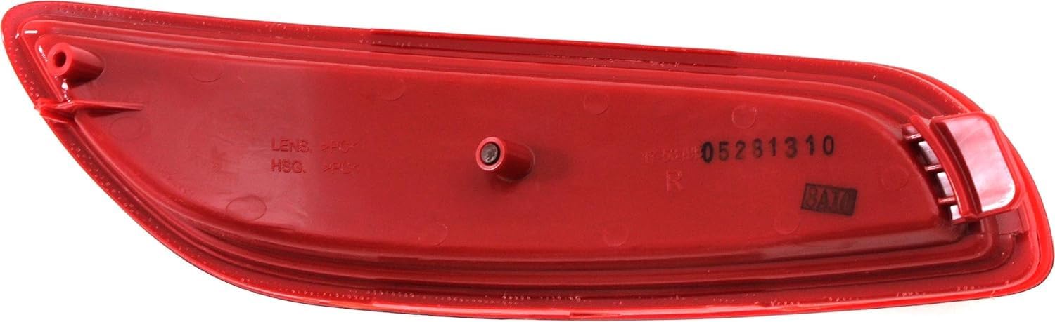 Rear Bumper Reflector Right Passenger Side Direct Replacement Compatible With 2010-2012 Hyundai Santa Fe HY1185107 924092B510