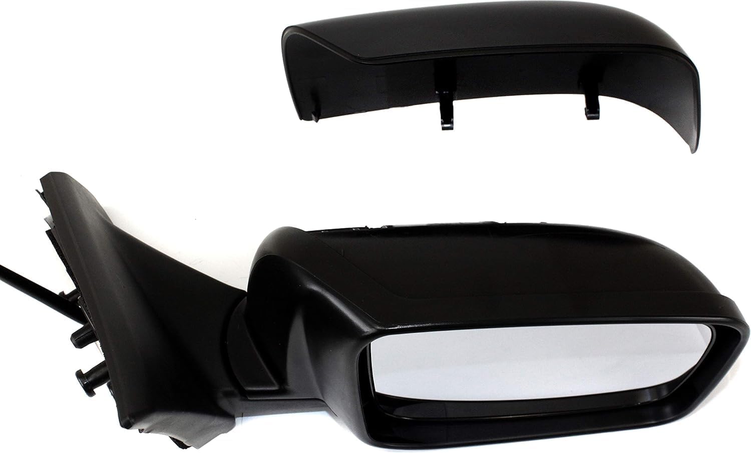 Set Of 2 Front Power Mirror Manual Folding Heated Primed Left Driver & Right Passenger Side Direct Replacement Compatible With 2008-2013 Nissan Rogue / 2014-2015 Select NI1321236