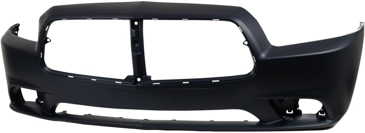 Front Bumper Cover Primed Plastic Direct Replacement Compatible With 2011-2014 Dodge Charger CH1000993 68092597AA