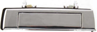 Front Exterior Door Handle Chrome Plastic Left Driver Side Direct Replacement Compatible with 1987-1993 Mazda B2200 B2600 MA1310106 UB4058410 UB4059410