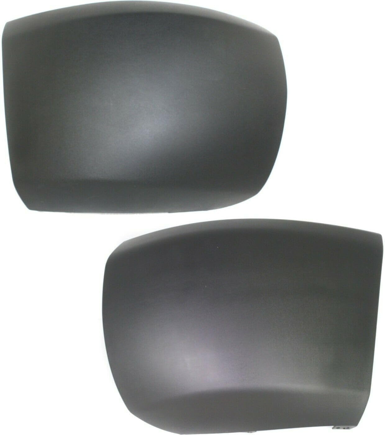 Front Bumper Outer Fillers Primed + End Caps Textured Plastic Left Driver & Right Passenger Side Direct Replacement Compatible With 2007-2013 Chevrolet Silverado 1500