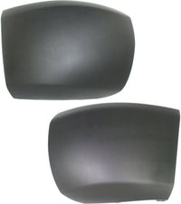 Front Bumper Outer Fillers Primed + End Caps Textured Plastic Left Driver & Right Passenger Side Direct Replacement Compatible With 2007-2013 Chevrolet Silverado 1500