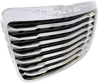Front Grille Chrome Shell With Painted Black Insert Plastic With Chrome Trim Direct Replacement Compatible With 2011-2014 Chrysler 300 CH1200351 68127942AE