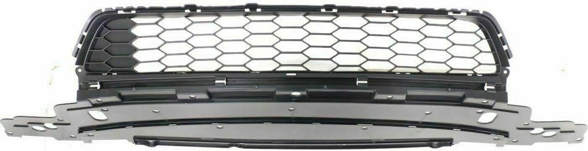 Front Lower Grille Textured + Bumper Molding Chrome Direct Replacement Compatible With 2013-2015 Honda Accord HO1036114 HO1095119 71103T2AA00 71150T2FA00
