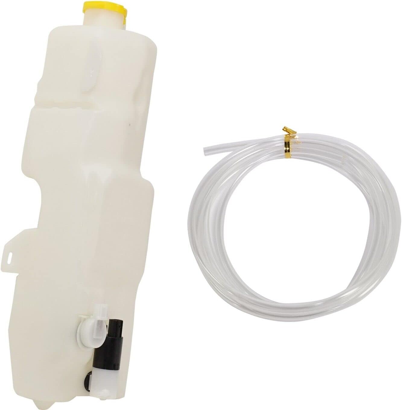 Washer Reservoir Assembly With Pump Cap & Sensor Direct Replacement Compatible With 2005 Dodge Ram CH1288198 55077476AC-PFM