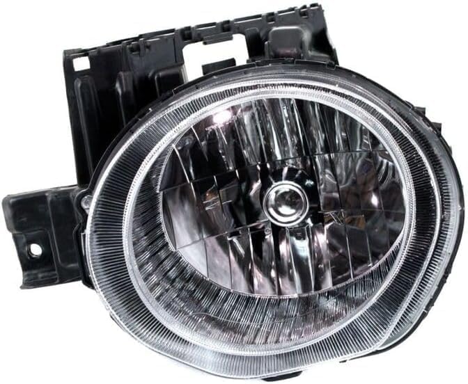 Set Of 2 Front Head Light Assembly Plastic Left Driver & Right Passenger Side Direct Replacement Compatible With 2011-2014 Nissan Juke NI2503201 NI2502201 260101KM0A 260601KM0A